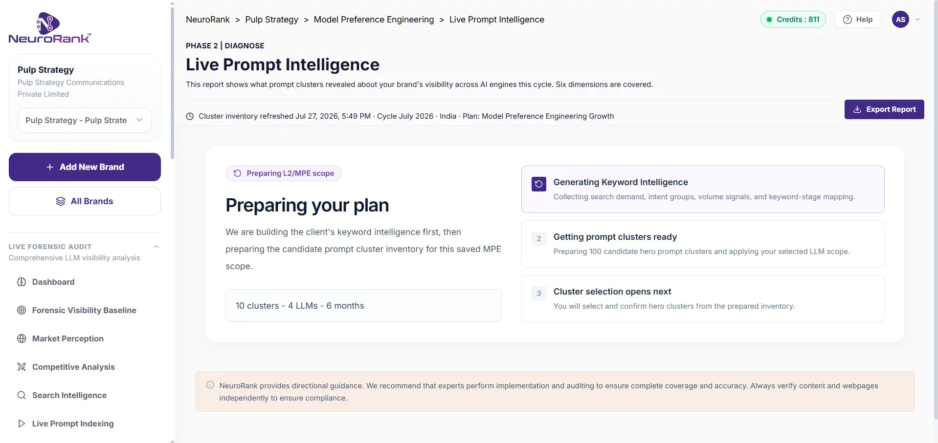 Live Prompt Intelligence