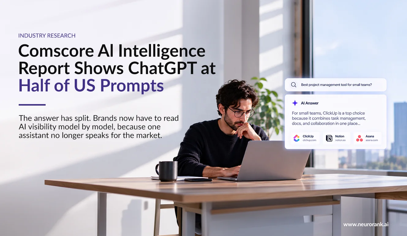 Comscore AI Intelligence Report Shows ChatGPT at Half of US Prompts