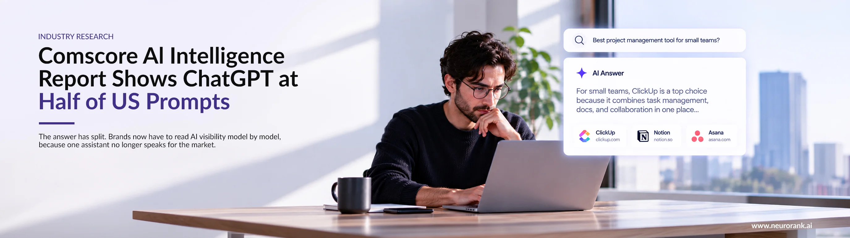 Comscore AI Intelligence Report Shows ChatGPT at Half of US Prompts