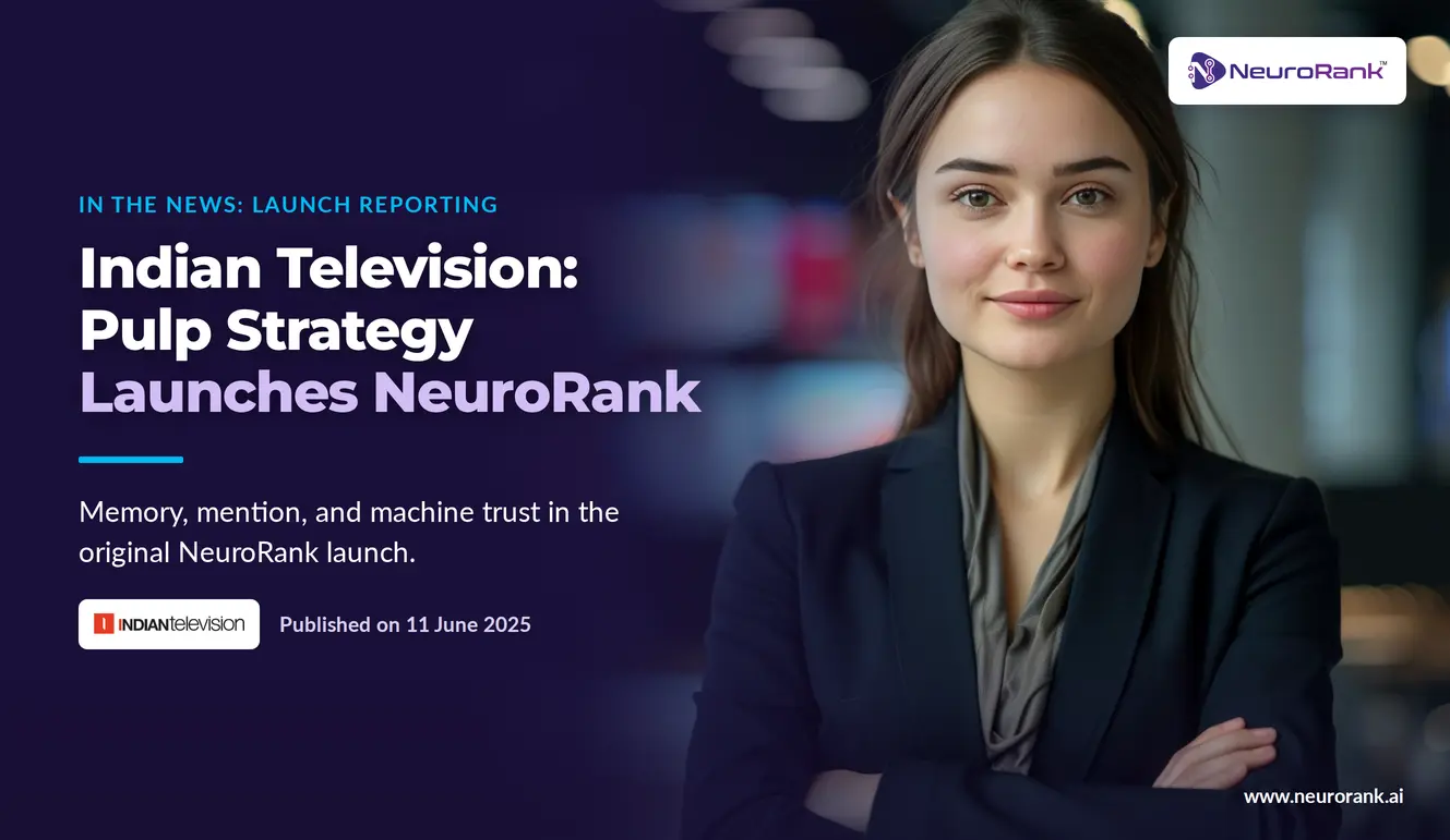 Indiantelevision: Pulp Strategy Launches NeuroRank