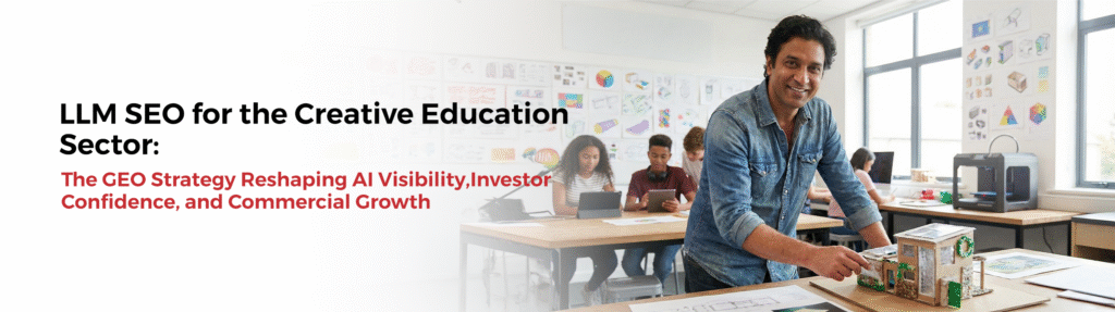 LLM SEO for the Creative Education Sector: The GEO Strategy Reshaping AI Visibility, Investor Confidence, and Commercial Growth