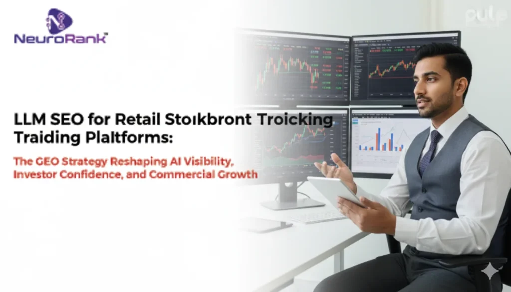 LLM SEO for Retail Stockbroking & Online Trading Platforms: The GEO Strategy Reshaping AI Visibility, Investor Confidence, and Commercial Growth