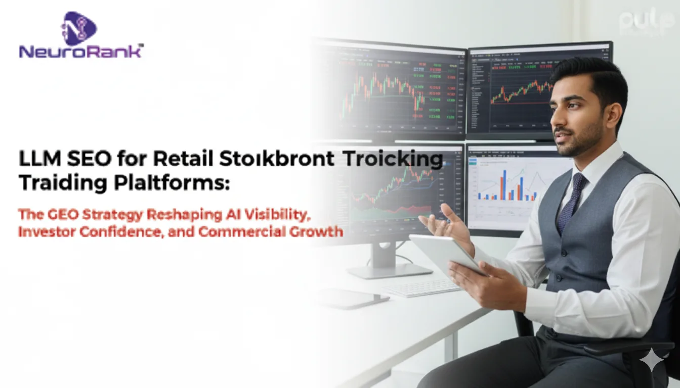 LLM SEO for Retail Stockbroking & Online Trading Platforms: The GEO Strategy Reshaping AI Visibility, Investor Confidence, and Commercial Growth